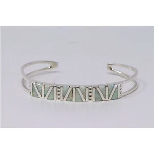 Zuni Opal and Turquoise Inlay Bracelet